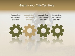 Race One Runner PowerPoint Template