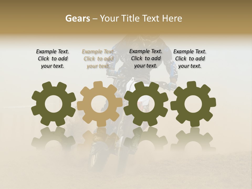 Race One Runner PowerPoint Template