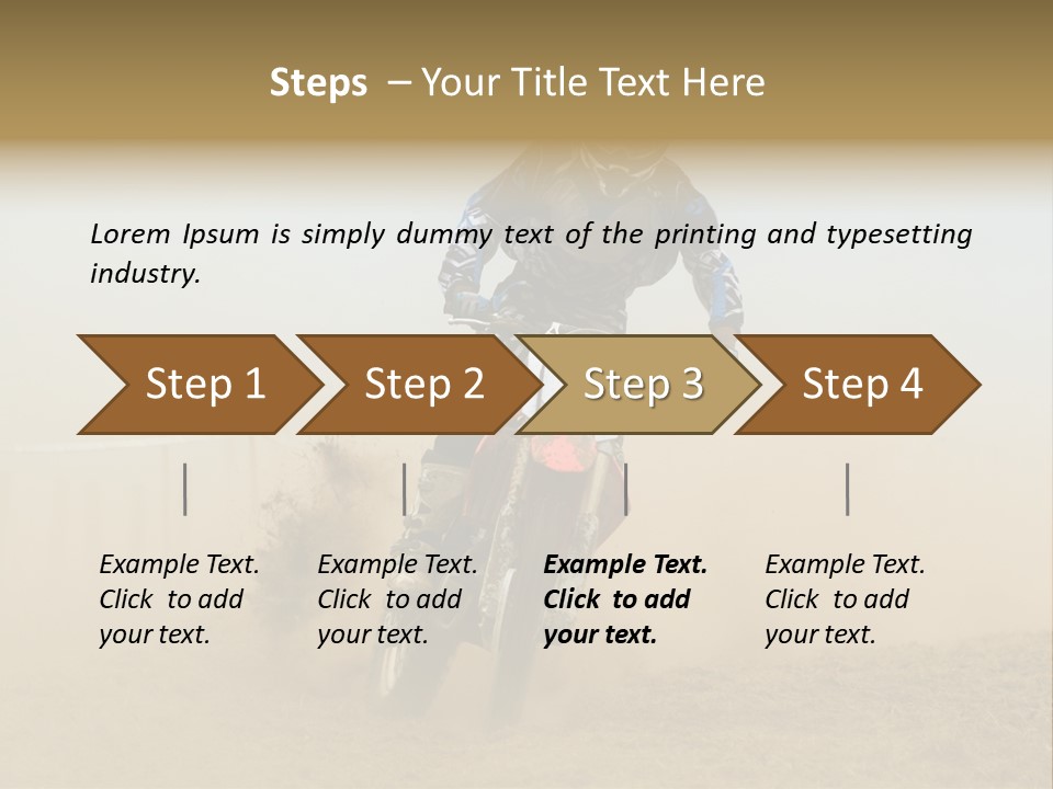 Race One Runner PowerPoint Template