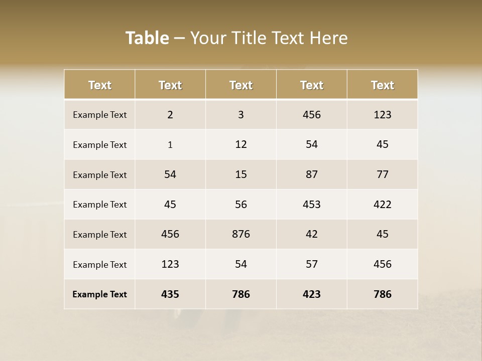 Race One Runner PowerPoint Template