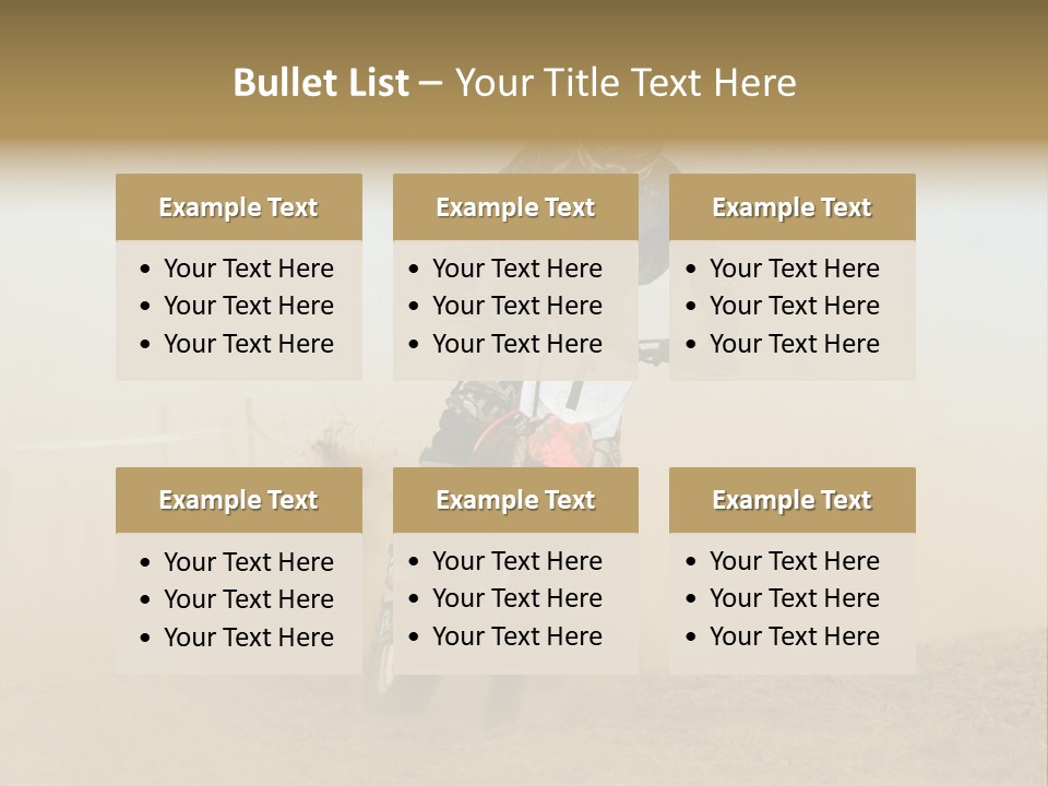 Race One Runner PowerPoint Template