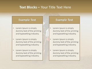 Race One Runner PowerPoint Template