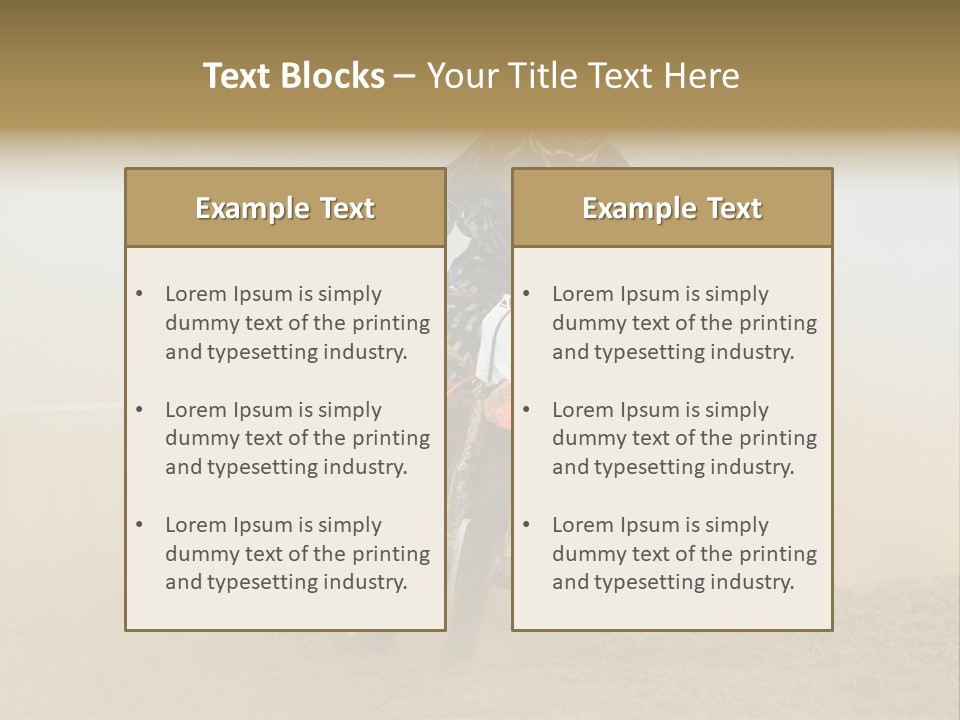 Race One Runner PowerPoint Template