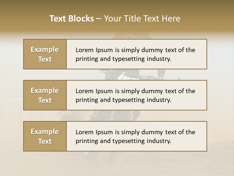 Race One Runner PowerPoint Template