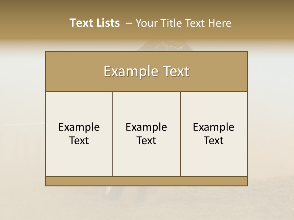 Race One Runner PowerPoint Template