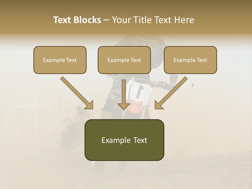 Race One Runner PowerPoint Template