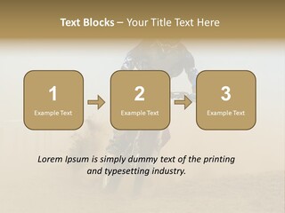Race One Runner PowerPoint Template