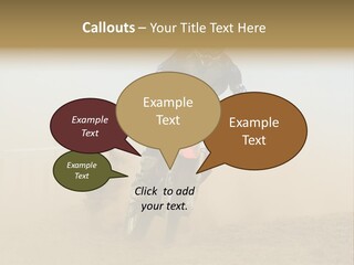 Race One Runner PowerPoint Template