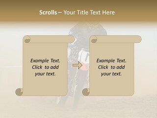 Race One Runner PowerPoint Template