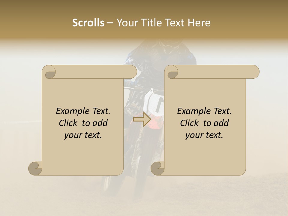Race One Runner PowerPoint Template