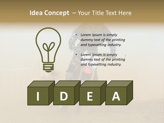 Race One Runner PowerPoint Template