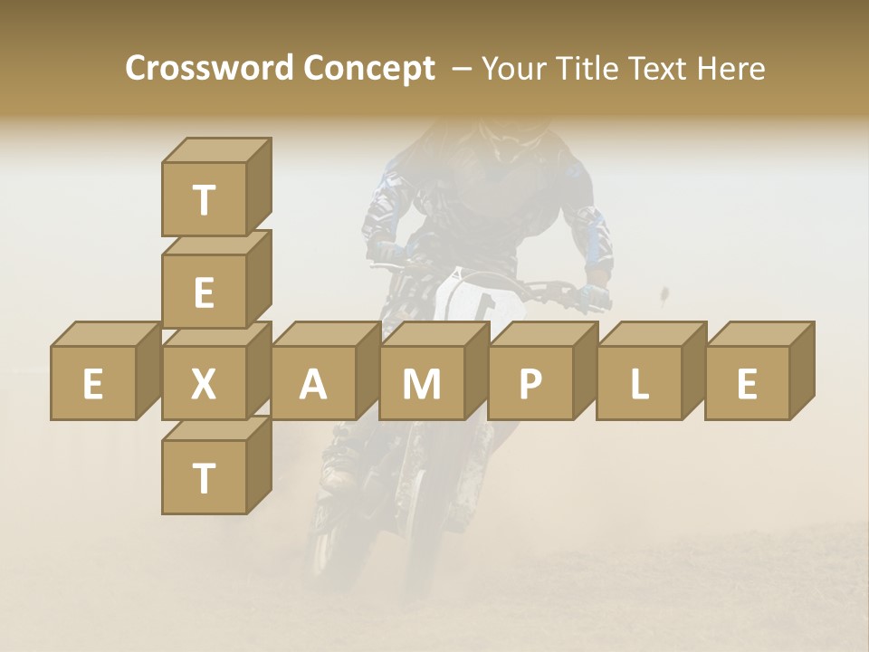 Race One Runner PowerPoint Template