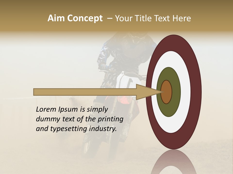 Race One Runner PowerPoint Template