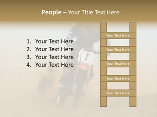 Race One Runner PowerPoint Template