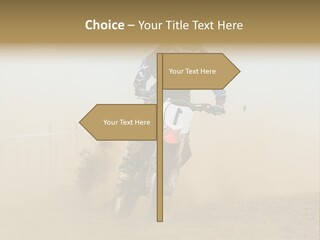 Race One Runner PowerPoint Template