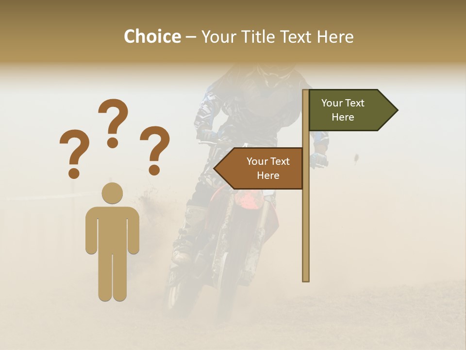Race One Runner PowerPoint Template
