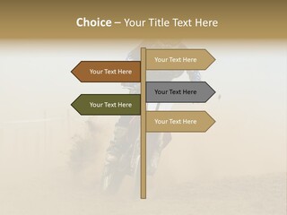 Race One Runner PowerPoint Template