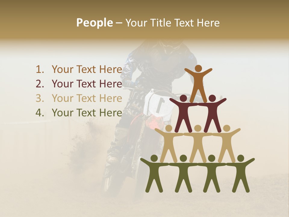 Race One Runner PowerPoint Template