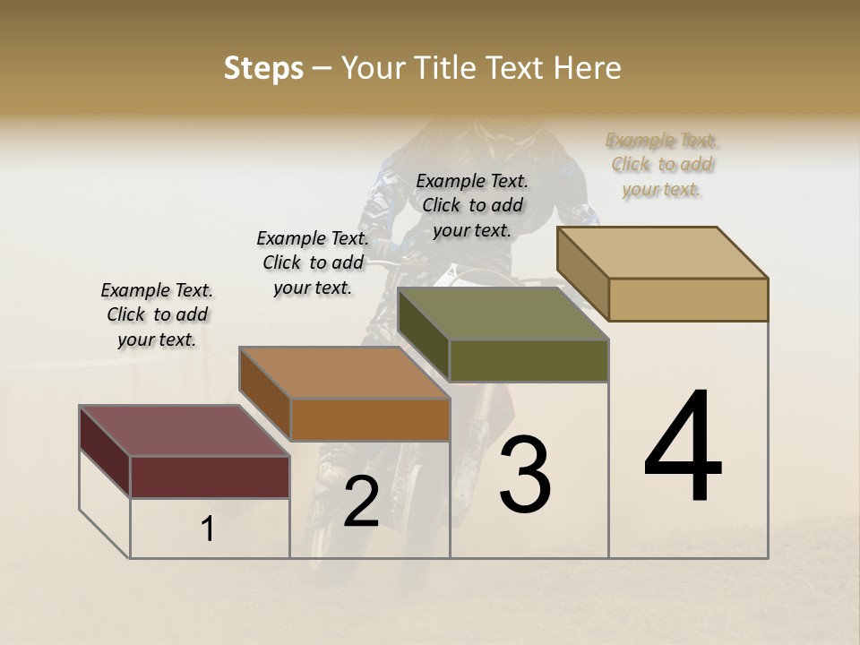 Race One Runner PowerPoint Template