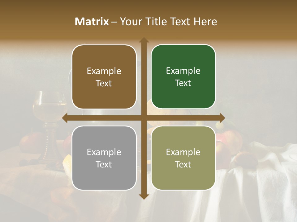 Walnut Tasty Unusual PowerPoint Template