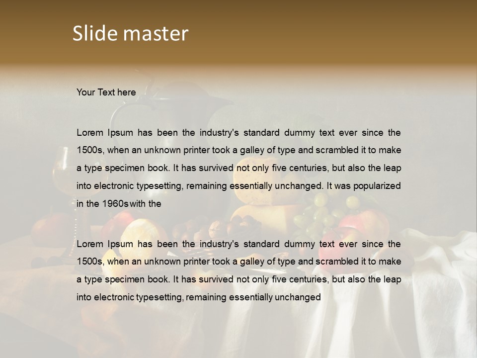 Walnut Tasty Unusual PowerPoint Template