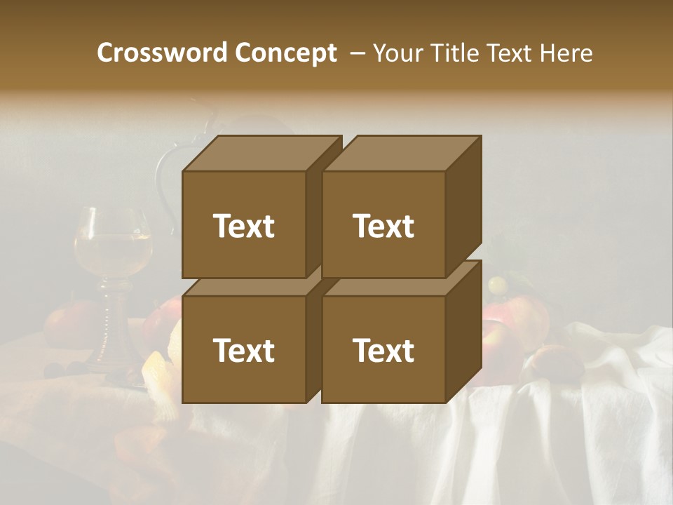 Walnut Tasty Unusual PowerPoint Template