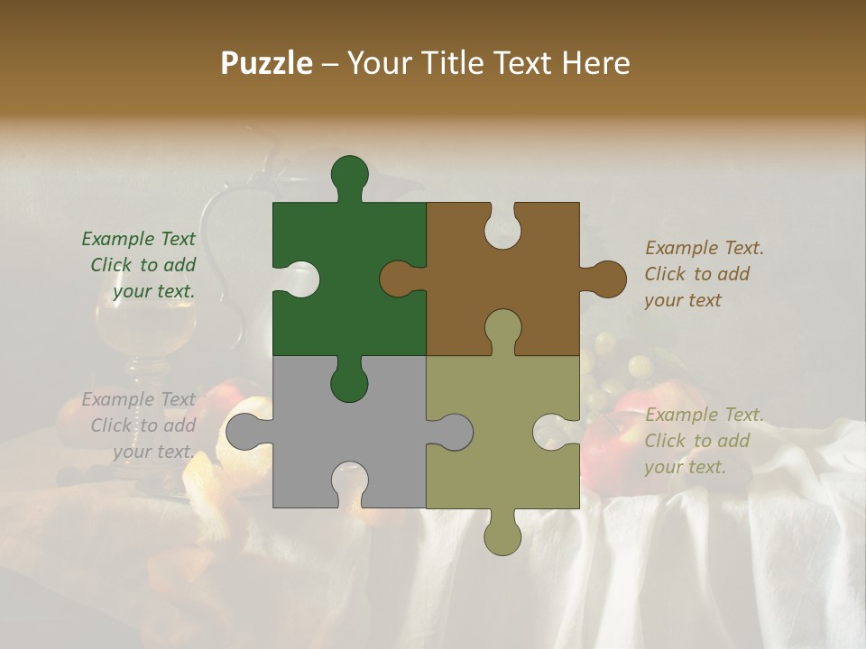 Walnut Tasty Unusual PowerPoint Template