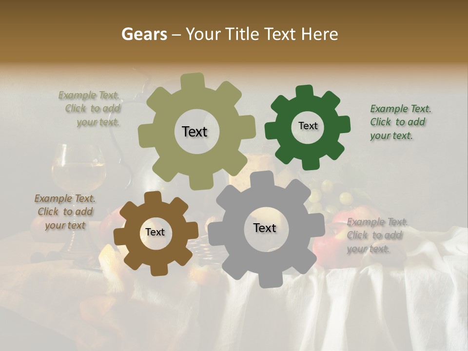 Walnut Tasty Unusual PowerPoint Template