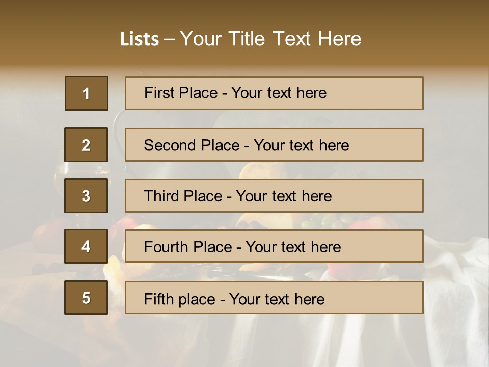 Walnut Tasty Unusual PowerPoint Template