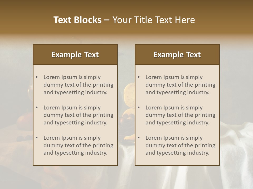 Walnut Tasty Unusual PowerPoint Template