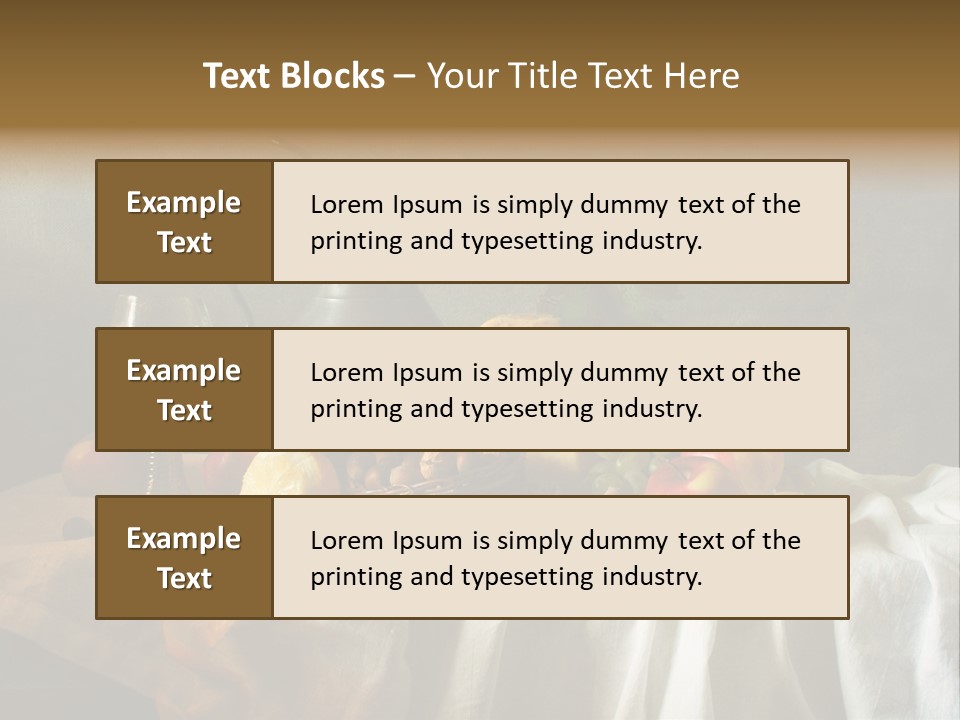 Walnut Tasty Unusual PowerPoint Template
