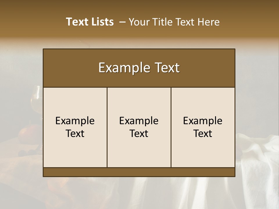 Walnut Tasty Unusual PowerPoint Template