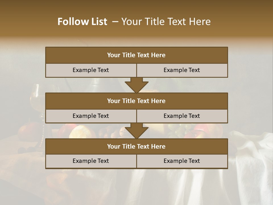 Walnut Tasty Unusual PowerPoint Template