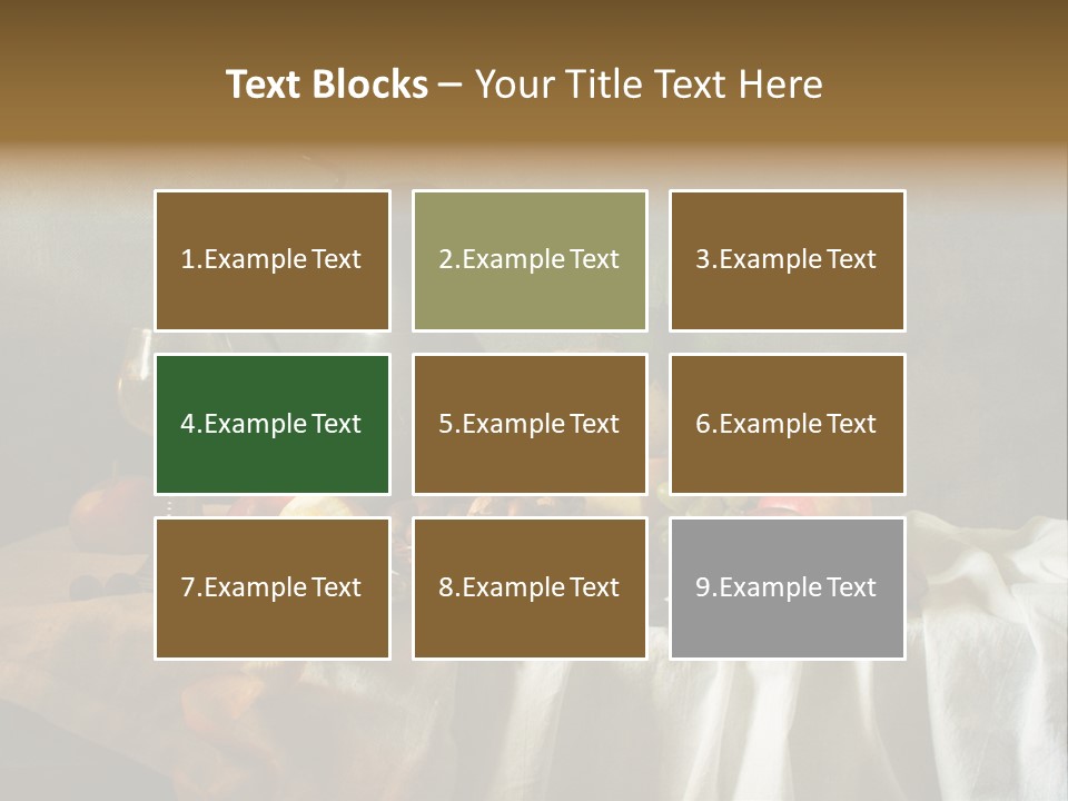 Walnut Tasty Unusual PowerPoint Template