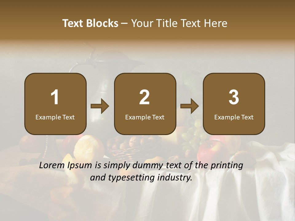 Walnut Tasty Unusual PowerPoint Template