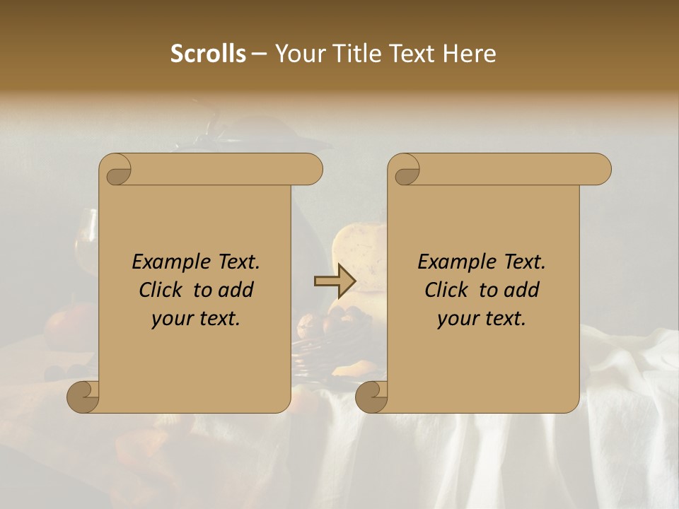 Walnut Tasty Unusual PowerPoint Template