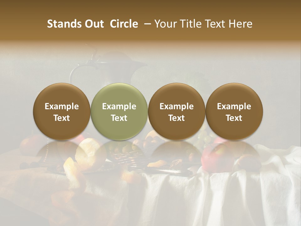 Walnut Tasty Unusual PowerPoint Template