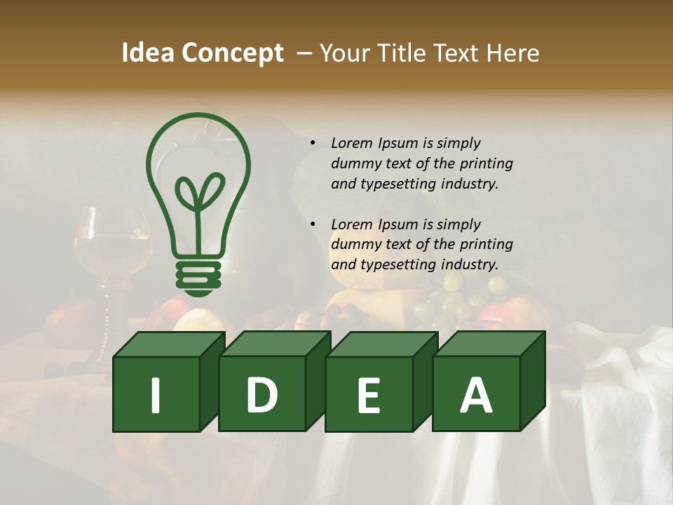 Walnut Tasty Unusual PowerPoint Template