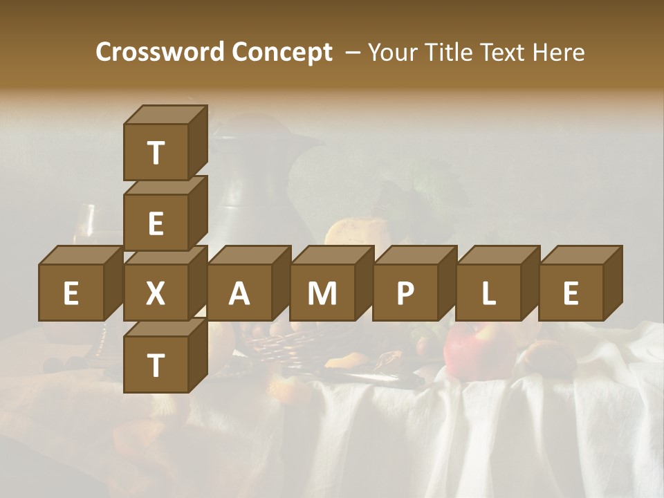 Walnut Tasty Unusual PowerPoint Template