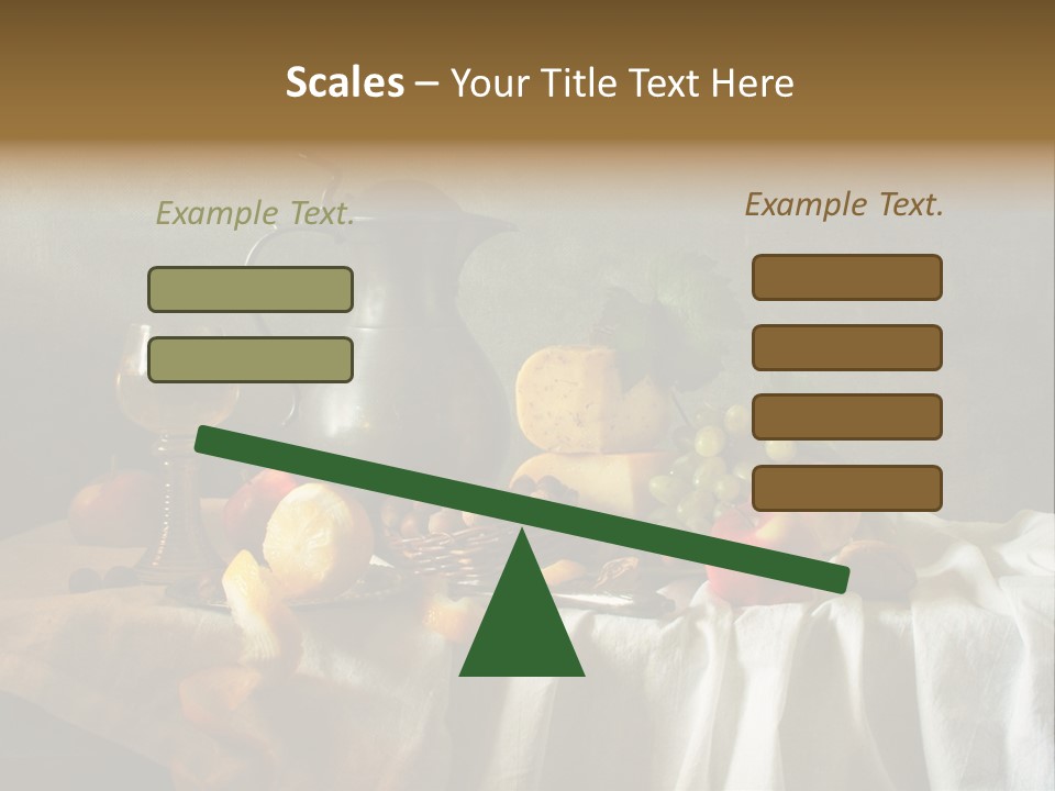 Walnut Tasty Unusual PowerPoint Template