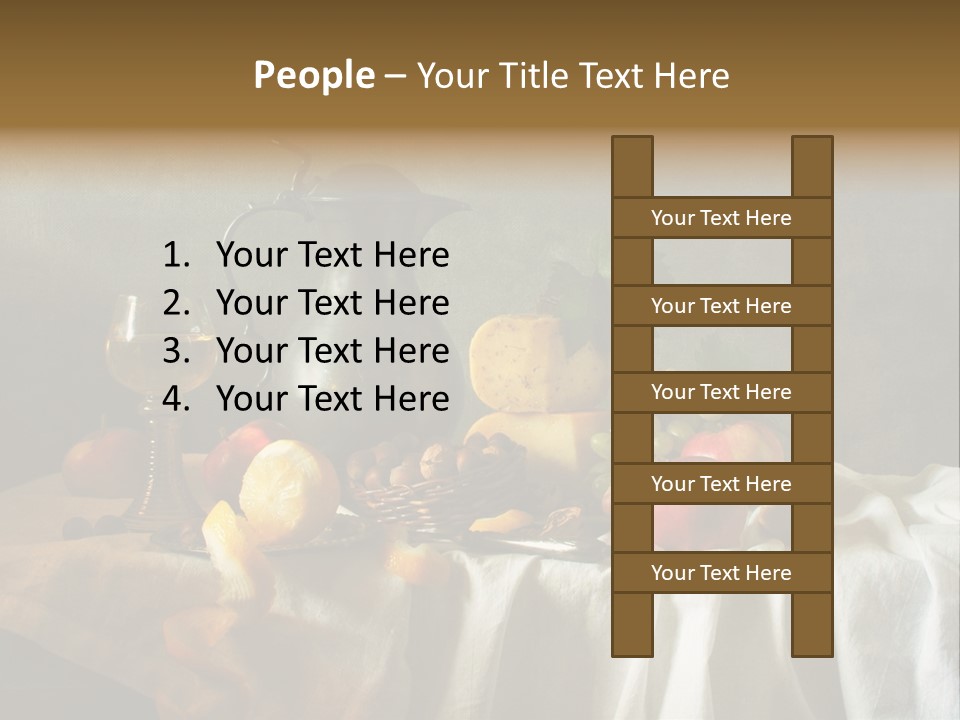 Walnut Tasty Unusual PowerPoint Template
