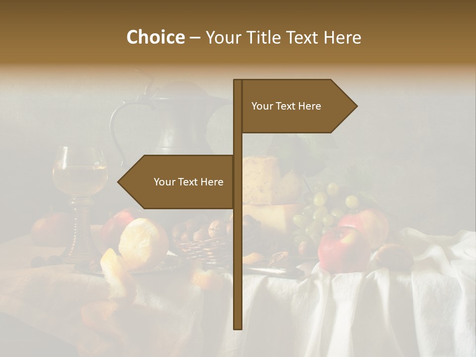 Walnut Tasty Unusual PowerPoint Template