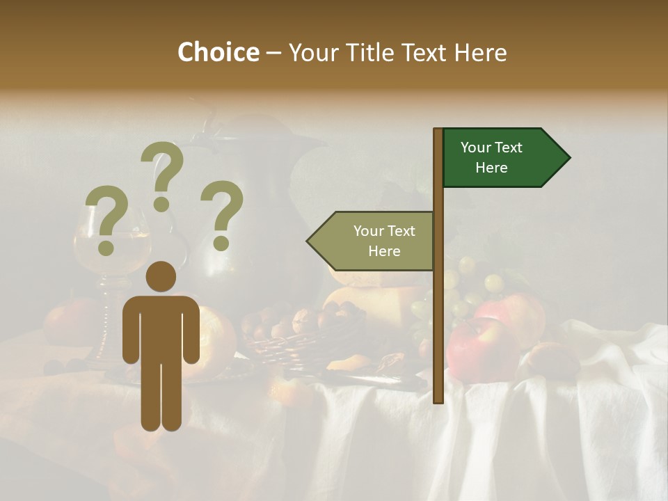 Walnut Tasty Unusual PowerPoint Template