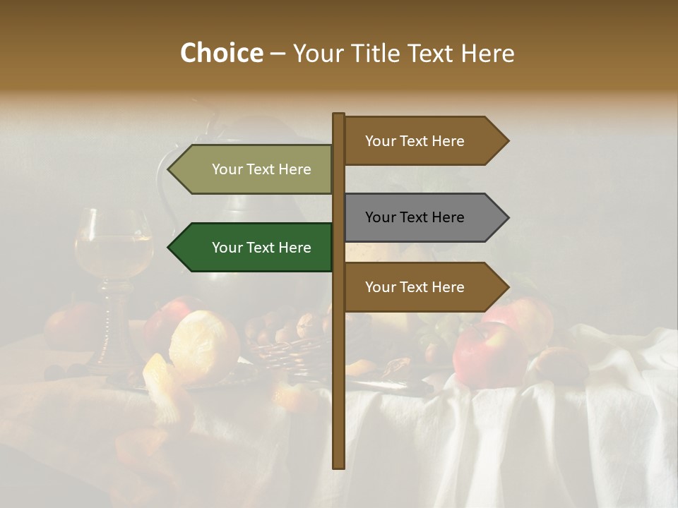 Walnut Tasty Unusual PowerPoint Template