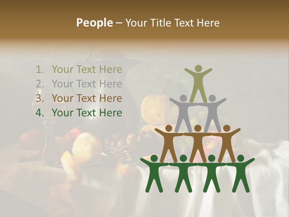 Walnut Tasty Unusual PowerPoint Template