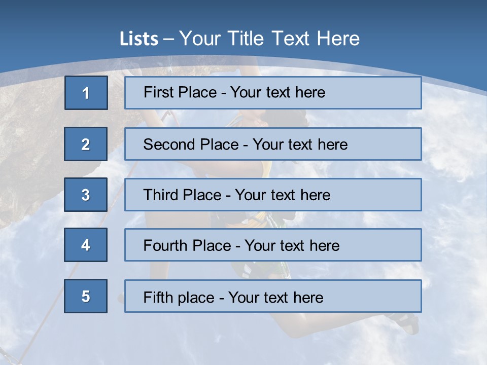 Explore Height Motivational PowerPoint Template