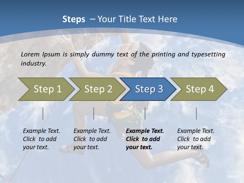 Explore Height Motivational PowerPoint Template