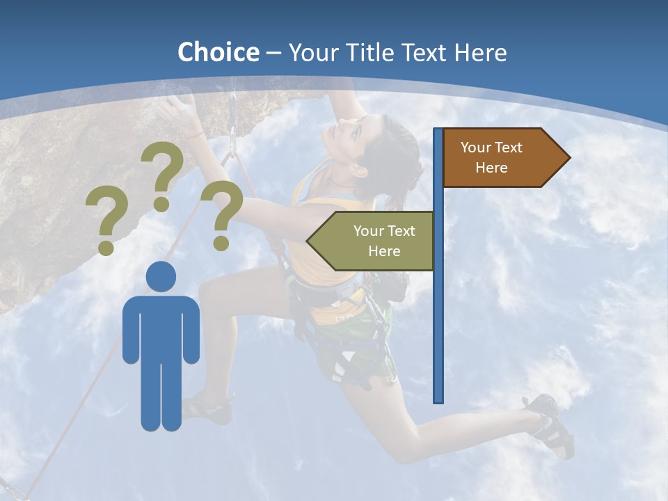 Explore Height Motivational PowerPoint Template