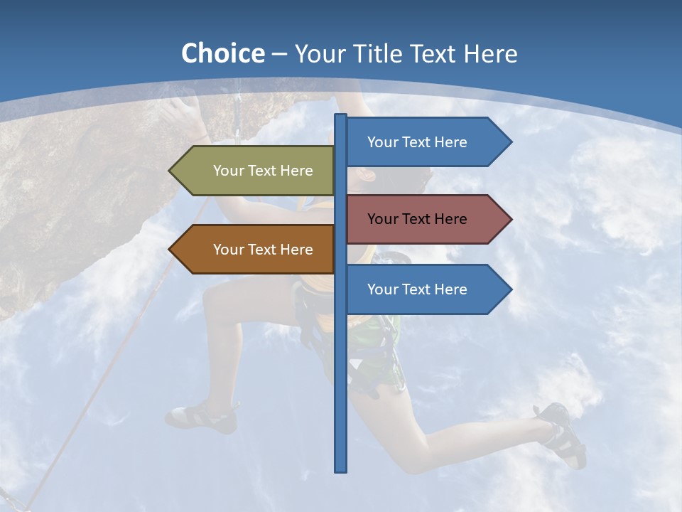 Explore Height Motivational PowerPoint Template