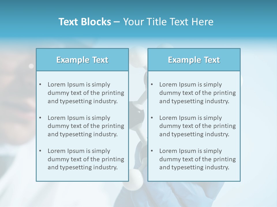 Dna Using White Collar Worker PowerPoint Template